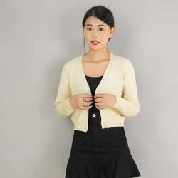 Cardigan Da Donna Carino all'uncinetto A Maniche Lunghe Alla Moda In Stile Coreano 2024 Per Abbigliamento Femminile Maglioni Rosa Kawaii Da Donna Lavorati A Maglia Camicette all'uncinetto Rosa Da Donna Lavorate A Magli