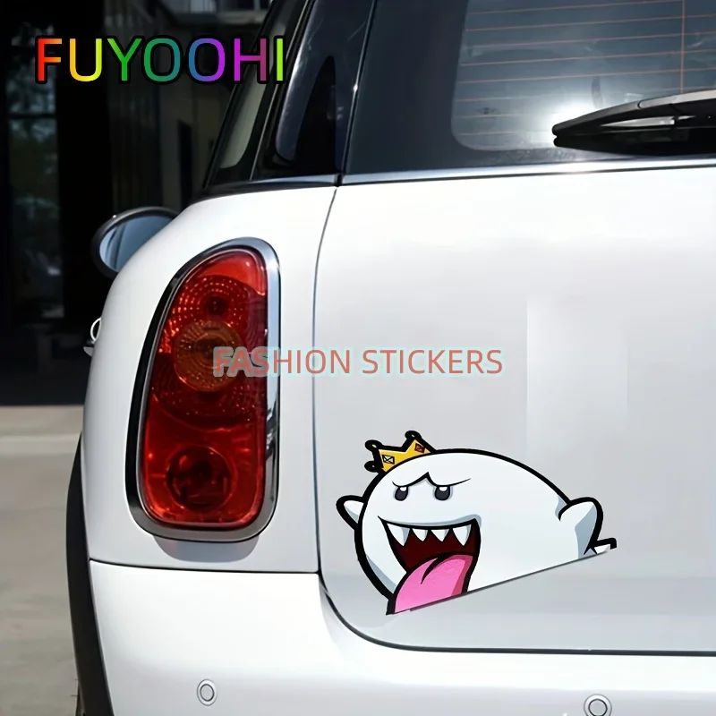 

FUYOOHI Car Sticker Chibi Big Head Decal Cartoon Car Styling Window Car Bumper Decoration