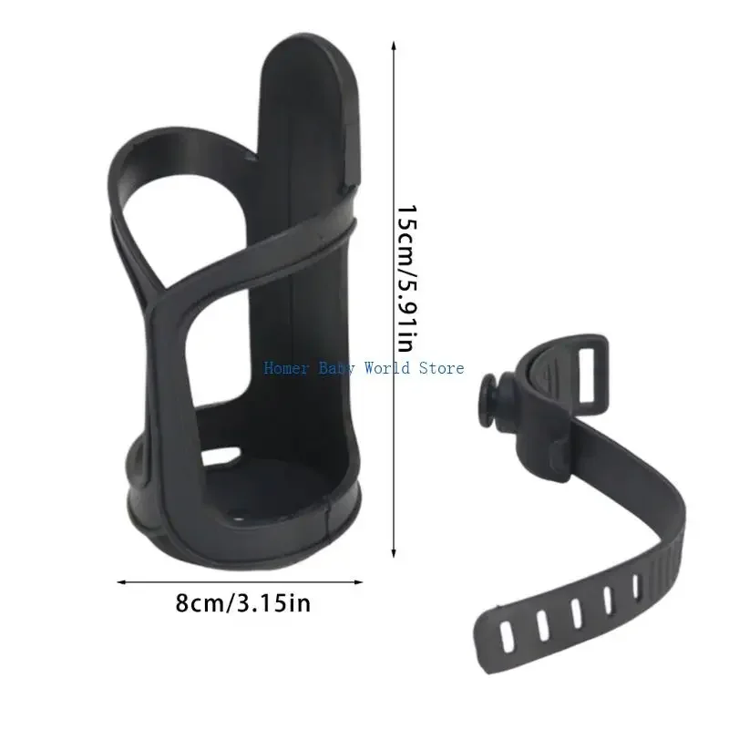 B2QD Secure Strollers Cup Holder for Baby Bottles and Drinks Nonslip Bottle Organsier