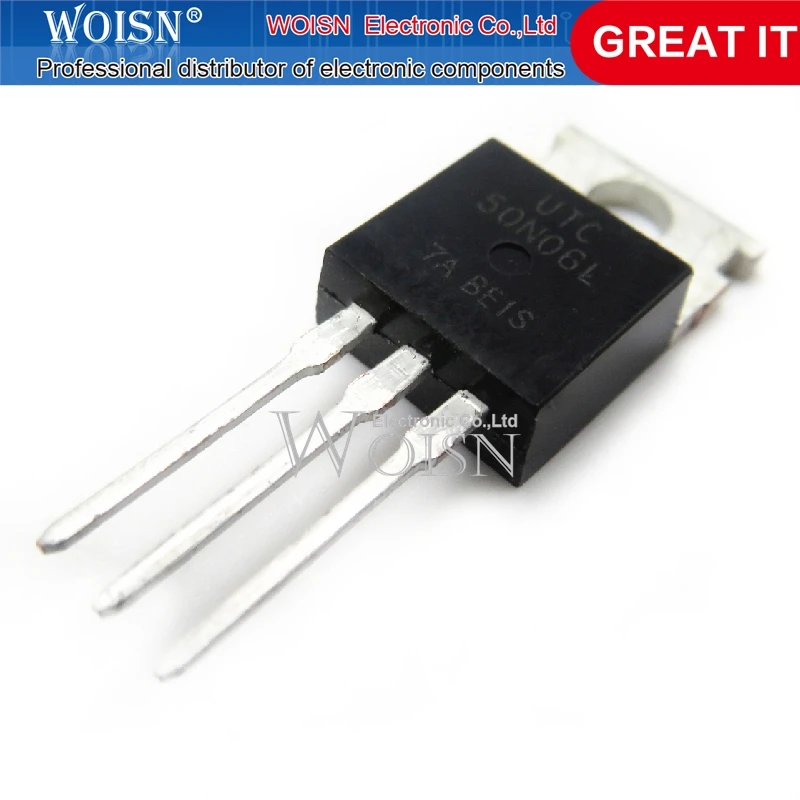 UTC50N06L, UTC50N06, TO-220, PCes 10