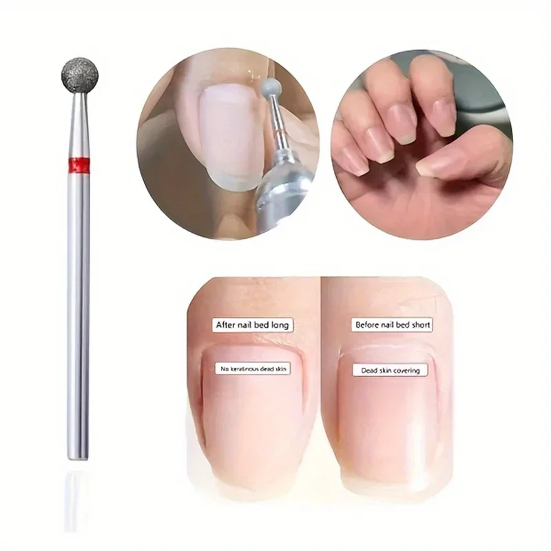 Kit-6 profesjonalny zestaw wierteł diamentowych do paznokci, bez zapachu zadziory obrotowe do elektrycznej wiertarki do paznokci narzędzia do Manicure i Pedicure,