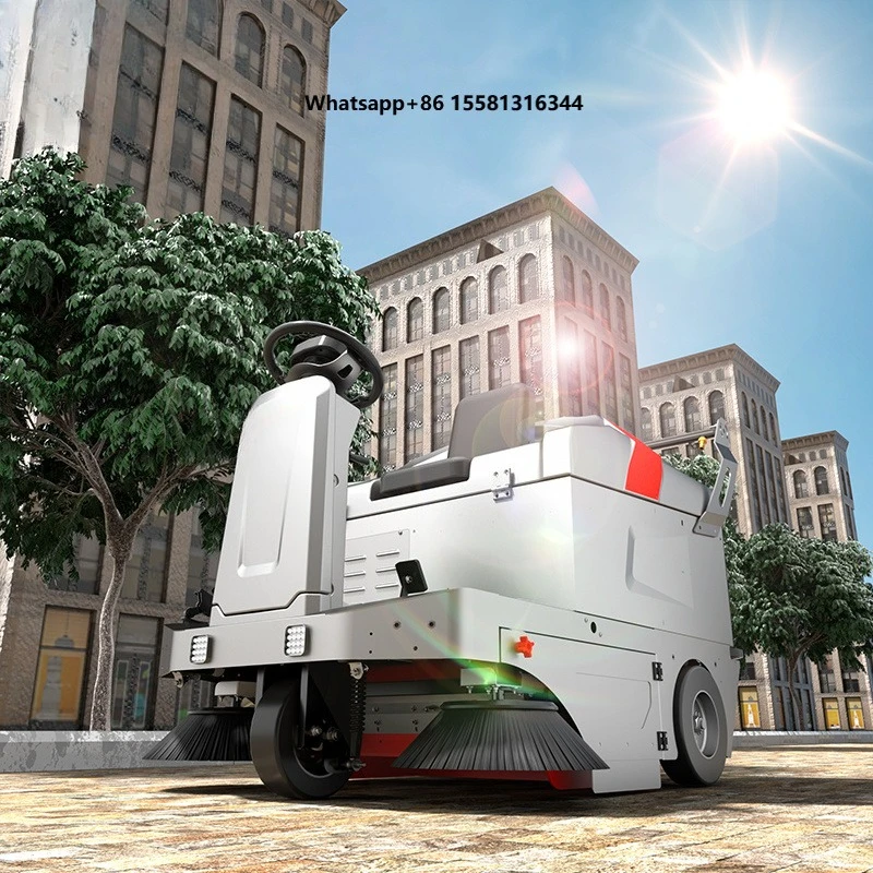 Small Street Sweeper Industrial Sidewalk Sweeper Automatic Ride on Road Sweeper Floor Cleaning Machine