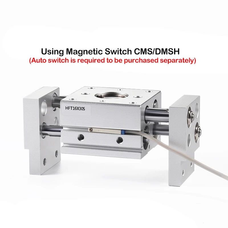 HFT-Serie Pneumatischer Zylinder mit großem Durchmesser, offener Fingerzylinder HFT10/16/20/25/32x20/30/40/60/80/150-S – Detail 7