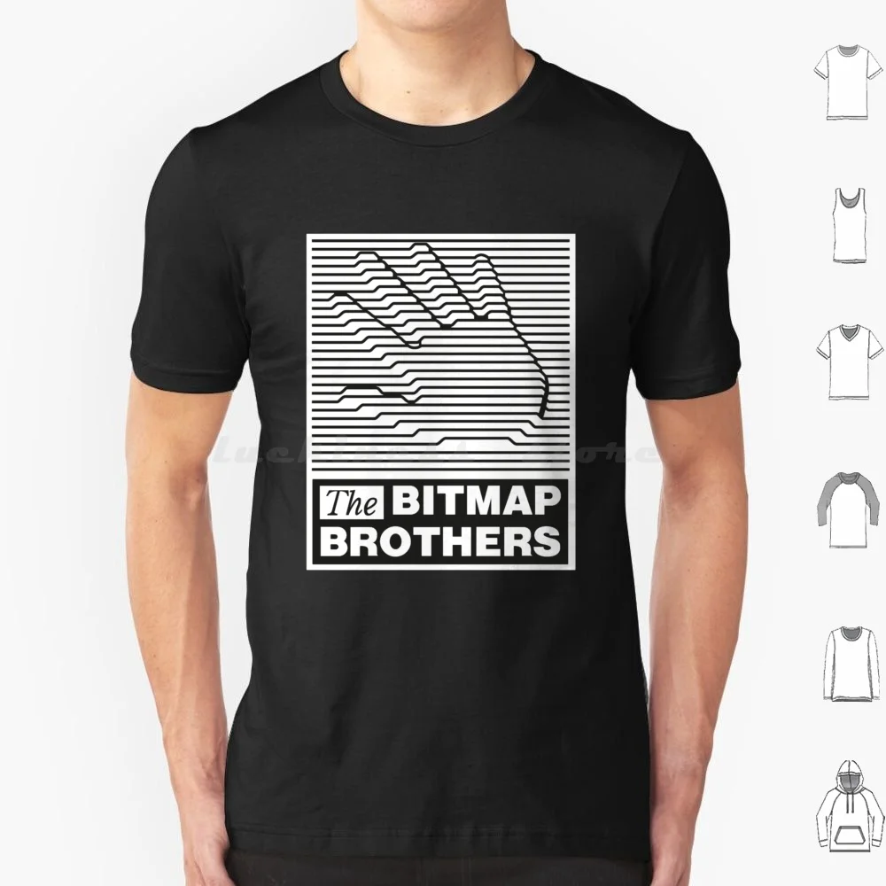 Amiga-The Bitmap Brothers Logo T Shirt 6xl Cotton Cool Tee Amiga Retro Commodore C64 Vintage Computer Commodore 64 Gaming 80s