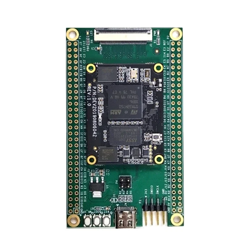 STM32H743 STM32H743XIH6 or STM32H750 STM32H750XBH6 Developent Board with SDRAM and Dual Flash