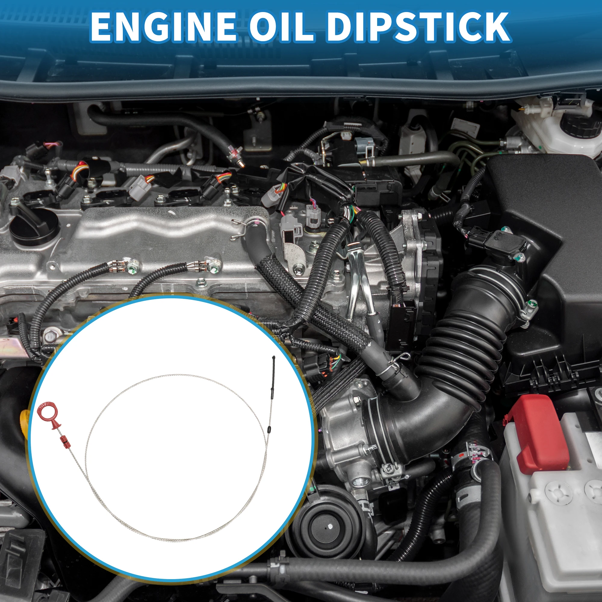 UXCELL Engine Oil Dipstick Oil Level Dip Stick No.20480112 for Volvo FH12 FH16 FM FMX