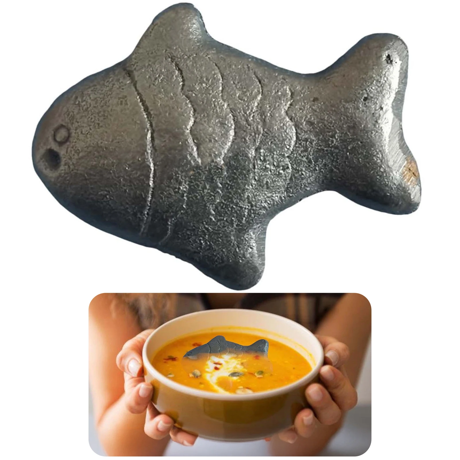 

Cast Iron Fish Ornament Artistic Cast Iron Fish Ornament Double-Sided 3D Swimming Fish Desktop Ornament Home Decoration Gift