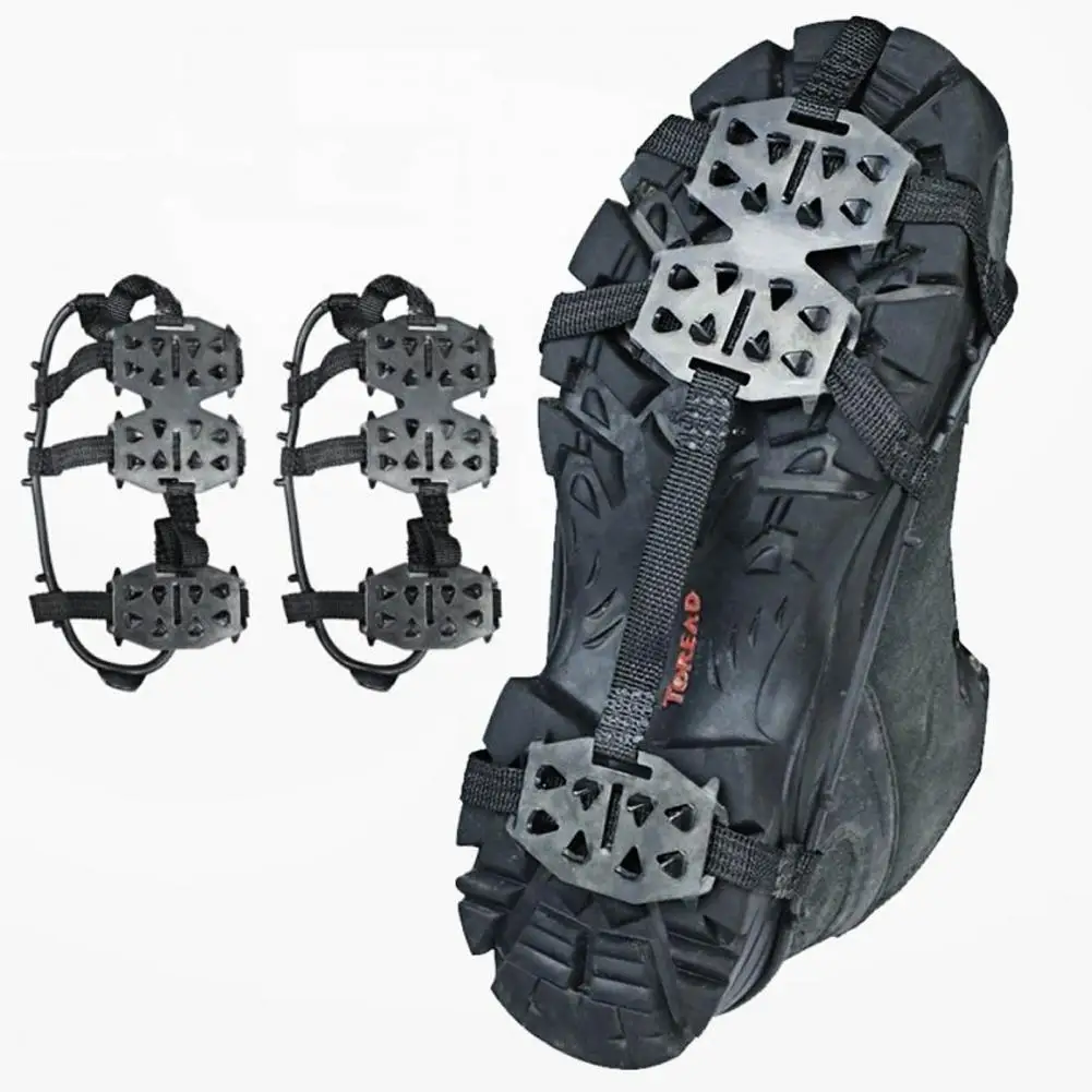 Corrosion Resistance 24 Teeth Crampons High Durability Foot Protector Lightweight High Strength Shoes Ice Crampons