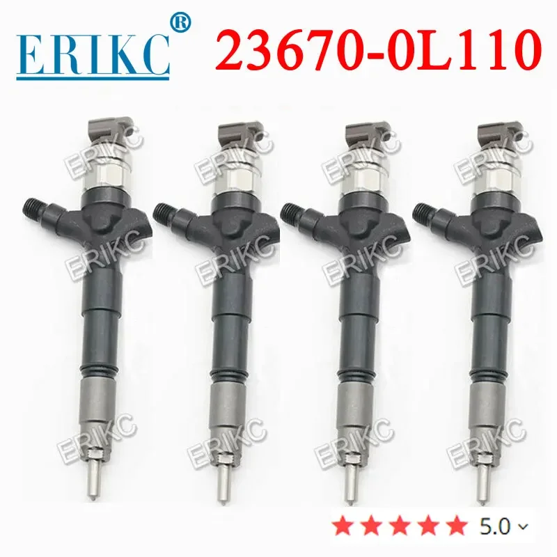 4PCS Common Rail Injector 23670-0L110 Diesel Auto Parts Sprayer Assy 23670 0L110 For Toyota Hilux 236700L110