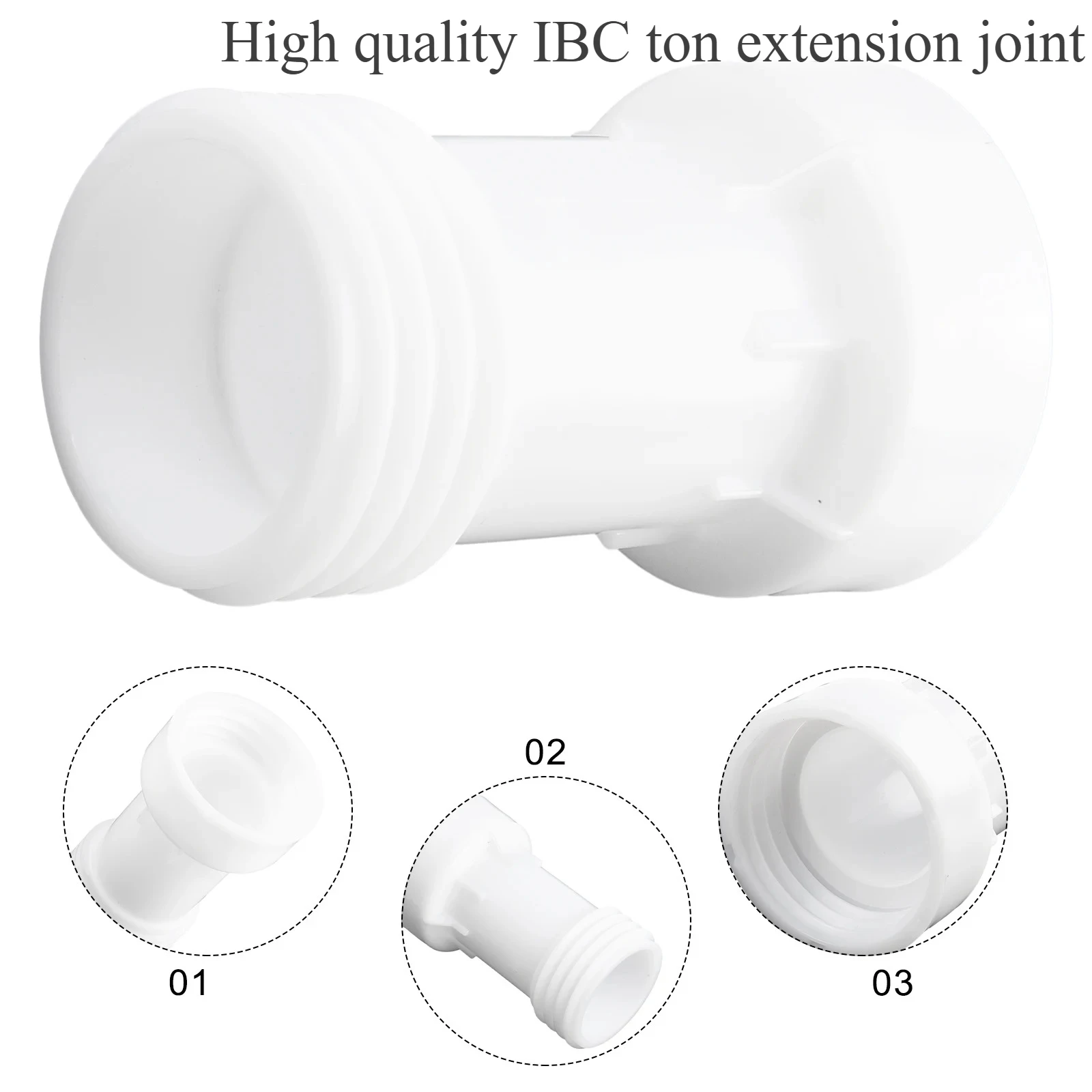 IBC Ton Extension Joint Plastic Joint Dust Drain Tube Discharge Extension Rainwater Tank Adapter High Quality S60x6