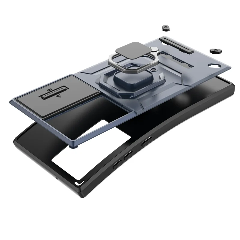 الشريحة الكاميرا درع الحال بالنسبة لسامسونج غالاكسي S25 الترا S24 FE S23 زائد A54 A55 M56 A26 A36 A56 5G عدسة حماية غطاء حلقة مغناطيسي #6