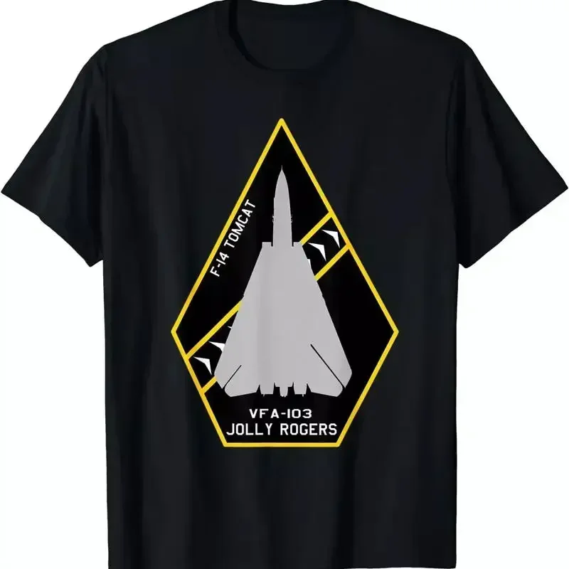 HOT F 14 Tomcat Vfa 103 Jolly Rogers Jet Aircraft Patch T Shirt Size