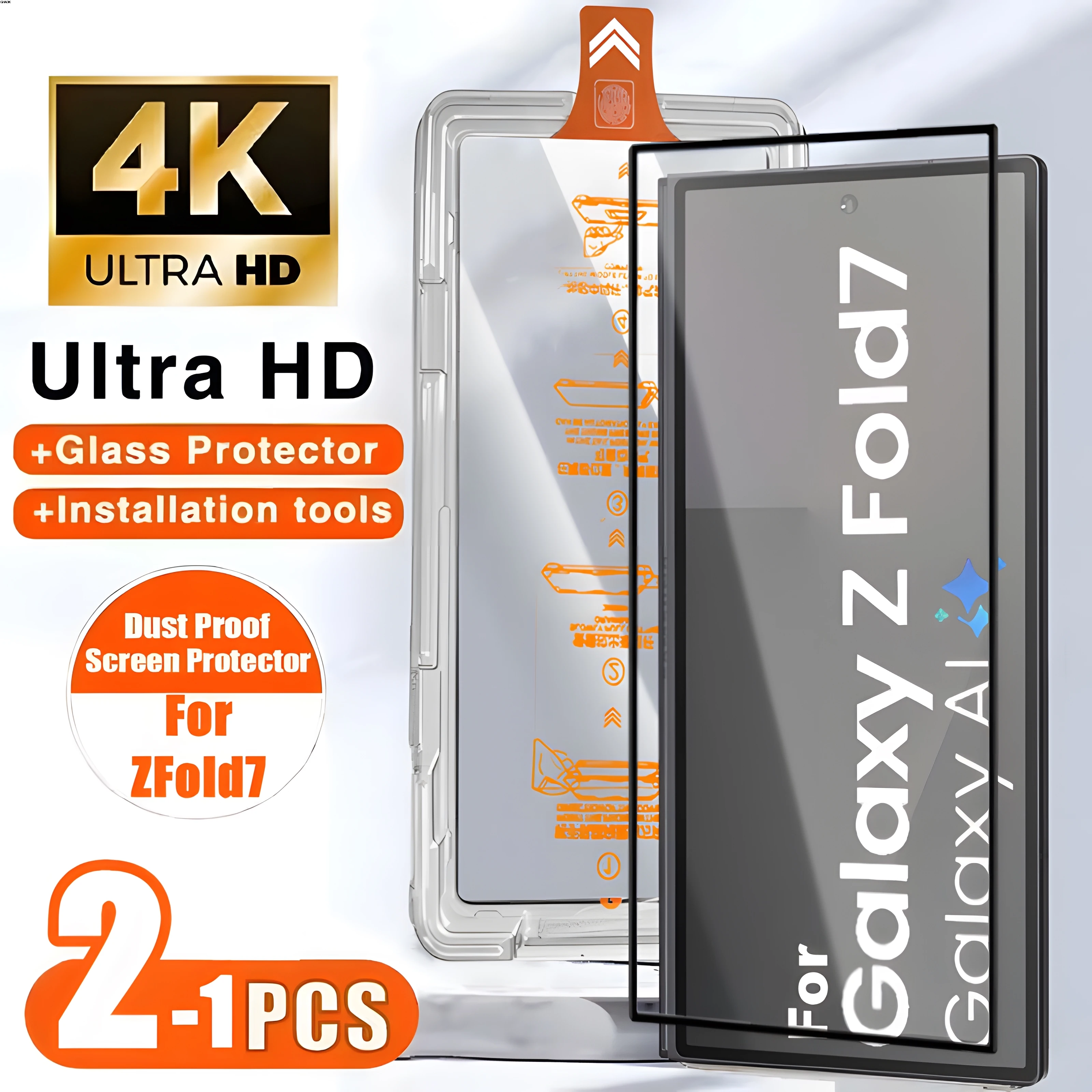 

Антишпионское закаленное стекло Fold7, защитная пленка для установки без пыли для Samsung Galaxy Z Fold 7 ZFold7, защитная пленка для экрана конфиденциальности