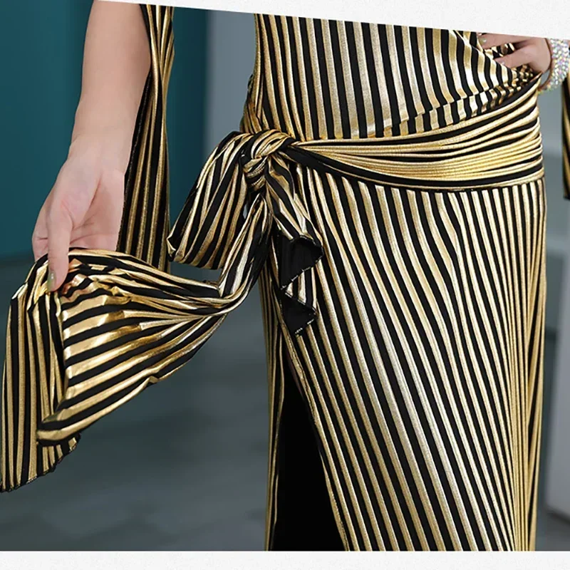 ชุดเต้นระบำหน้าท้องสำหรับผู้หญิง, ชุดชุดกระโปรงยาวเต้นระบำหน้าท้องเครื่องแต่งกายสำหรับเด็กผู้หญิงเต้นแบบตะวันออก