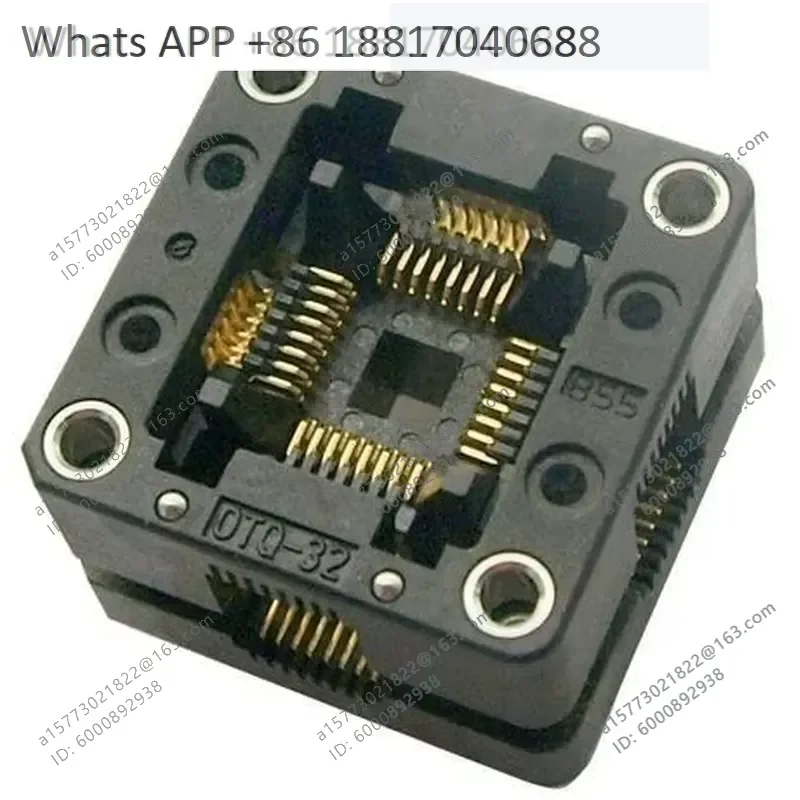 1PC for OTQ-32-0.8 Test Seat Programming Socket for Enplas 7x7mm 0.8mm Pitch QFP32 IC Adapter