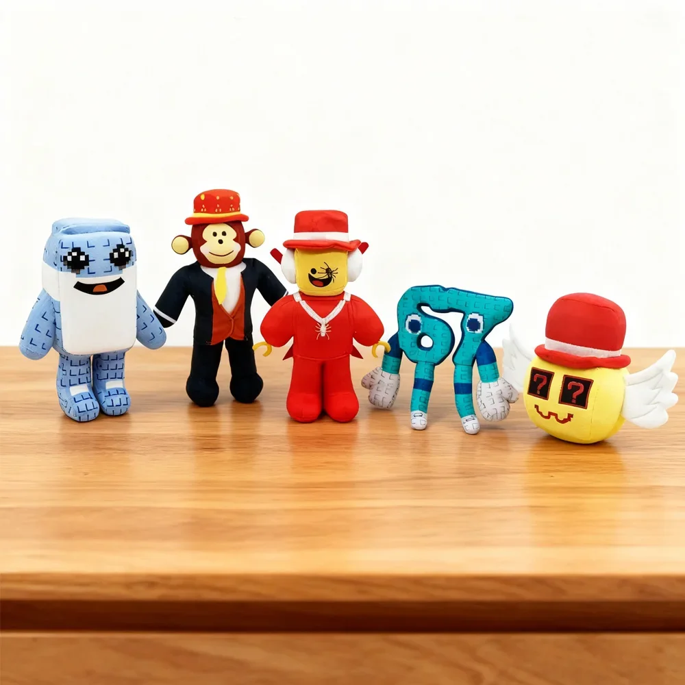 NUOVO 2025 Ruba A Brainrot Creativo Cartoon Peluche Ciondolo Zaino in cotone Fascino Giocattolo per bambini Ornamento da collezione Regali di Natale