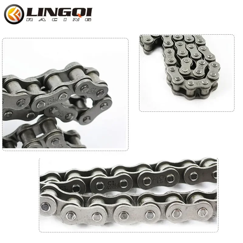 LESQUE Pit Dirt Bike 428H Oil Seal Chain 92-168L Links Chains For Motorcycle    KT BMW  Accessories