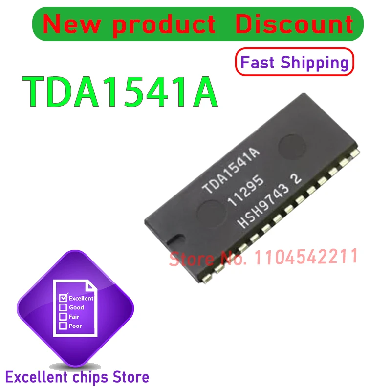 New Original TDA1541A TDA1541 1541 DIP-28 IC In Stock  1pcs/lot