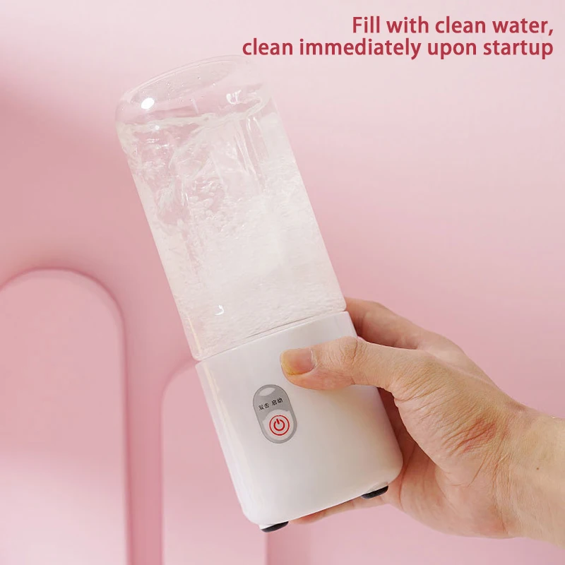 Mini Juicer Milk Shake Cup Small Portable Electric Wireless Juicer Home Usb Rechargeable 6 Blades Fruit Juice Blenders