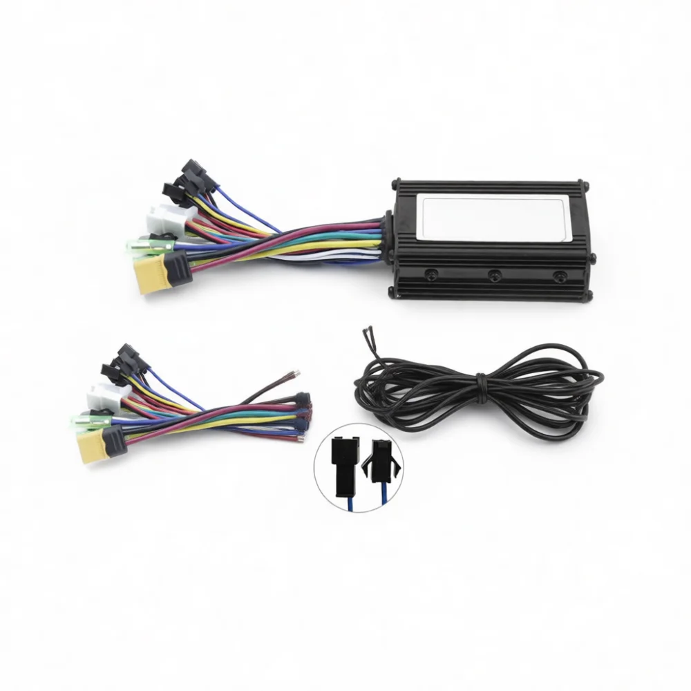 Electric Bicycle Scooter Controller 15A Sine Wave Tech 24V 36V 48V Brushless Motor Driving Module For Lithium Conversion