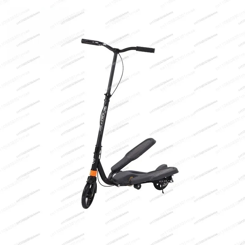 Adult Biplane Scooter with Disc Brake Foldable Urban Commuter Kick Scooter