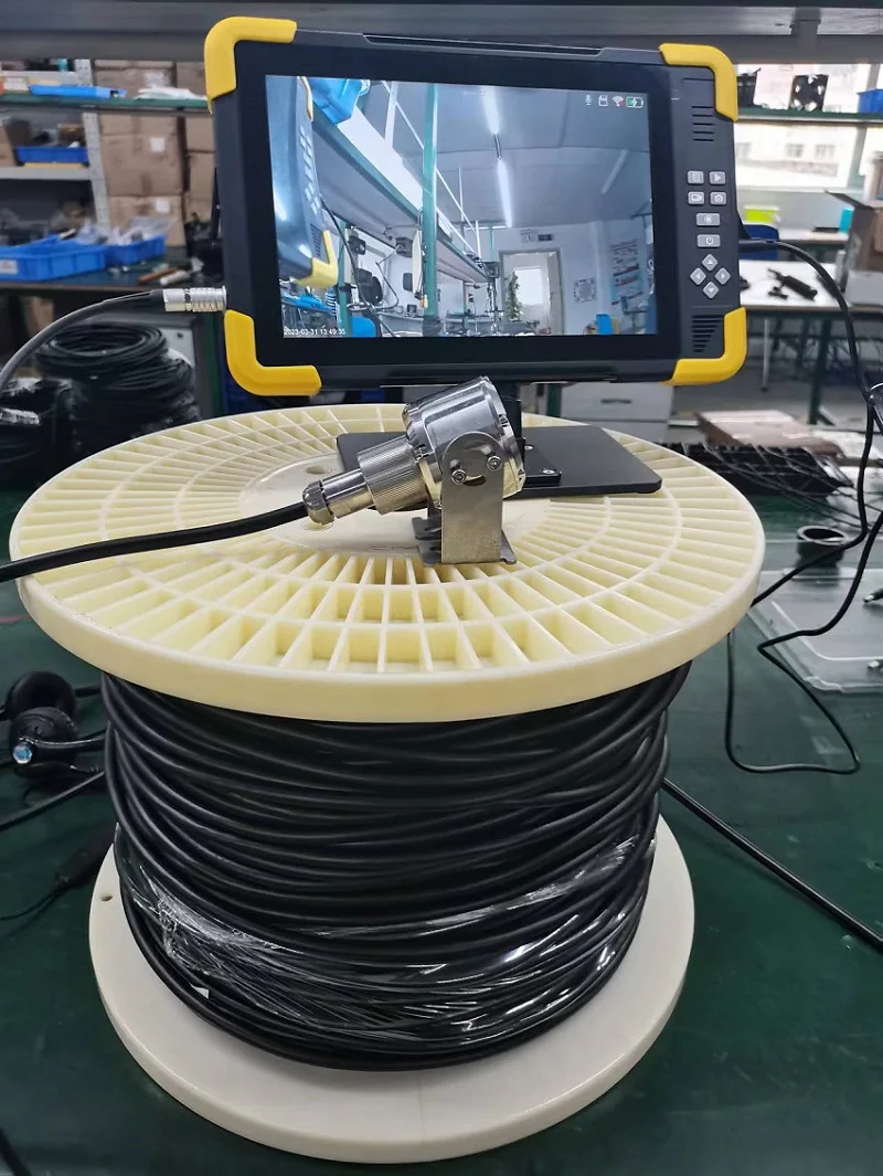 100m Long Cable  Deep Sea Water Camera HD Pipeline Drain Sewer Well Downhold Manhole  Inspection Camera System