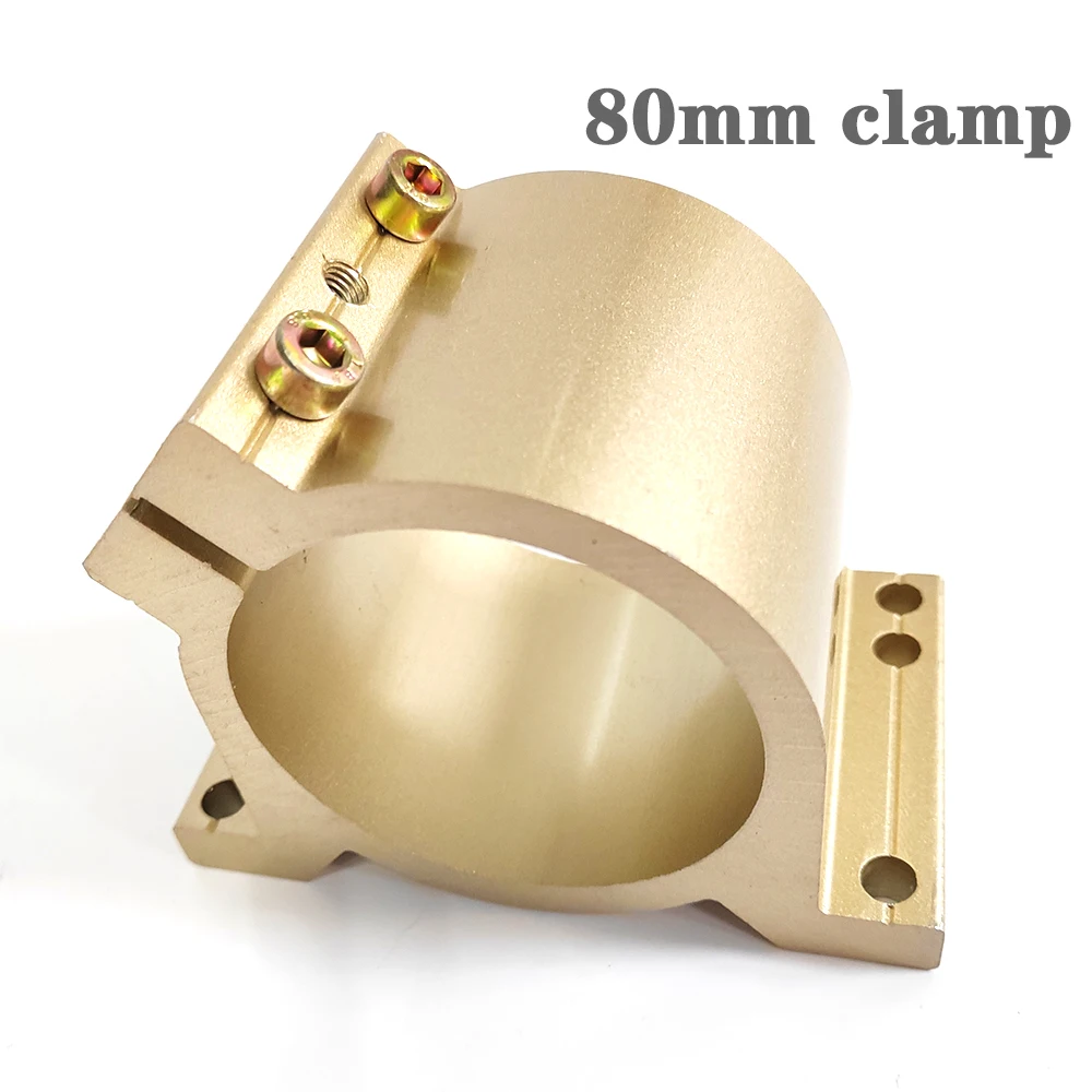 80MM Mounting Bracket CNC Spindle Clamp Fixing Seat Clamp Aluminum Profile Holding Seat Jacket Multi-Head Embossing Machine.