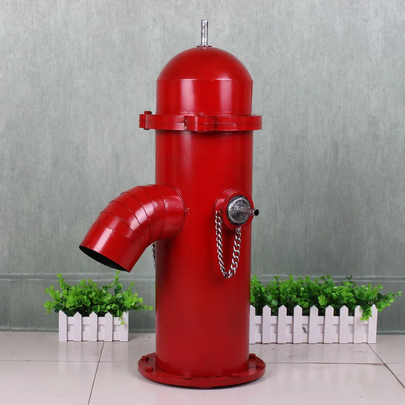 Factory direct sales, retro iron fire hydrant model, handmade ornaments, nostalgic iron crafts, large.