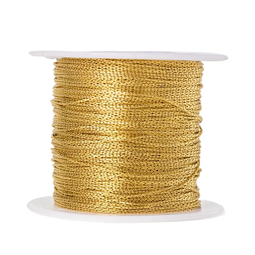 2Meter 10Meter Stainless Steel Gold Color Cable Link Chain Snake Chain For DIY Necklace Earrings Jewelry Making Supplies Bulk
