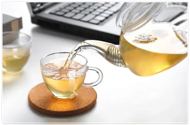 1PC 400ML,600ML,750ML 1200ML Flower Coffee Glass Tea Pot Blooming Chinese Glass Teapots Heat Resistant Glass Tea Pots  JN 1011