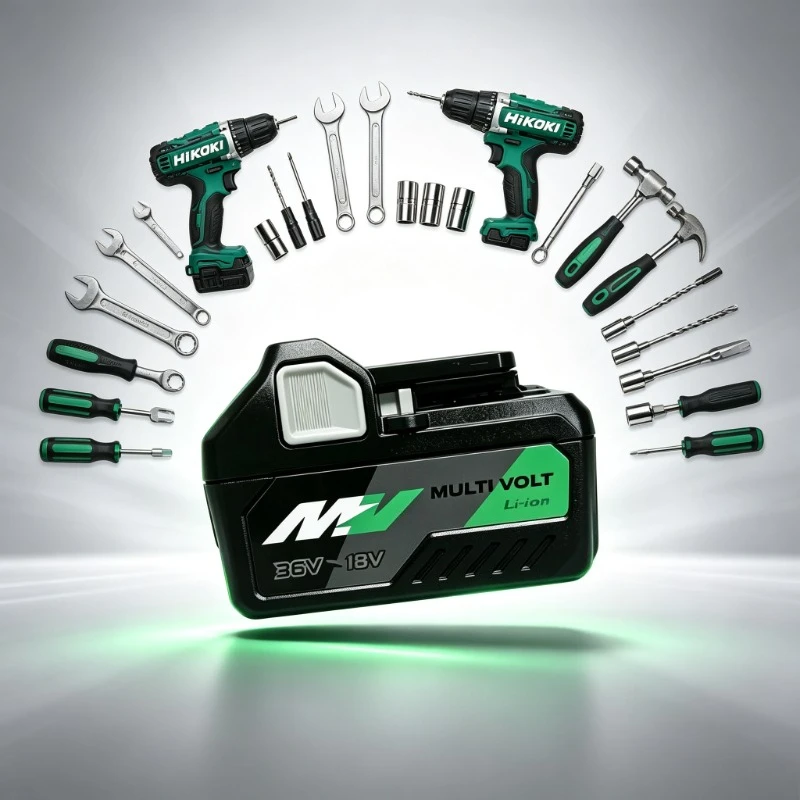 100%Original HiKOKI 5.0Ah/8.0Ah battery,low self-discharge and efficient runtime for 18V/36V brushless drills repair jobs