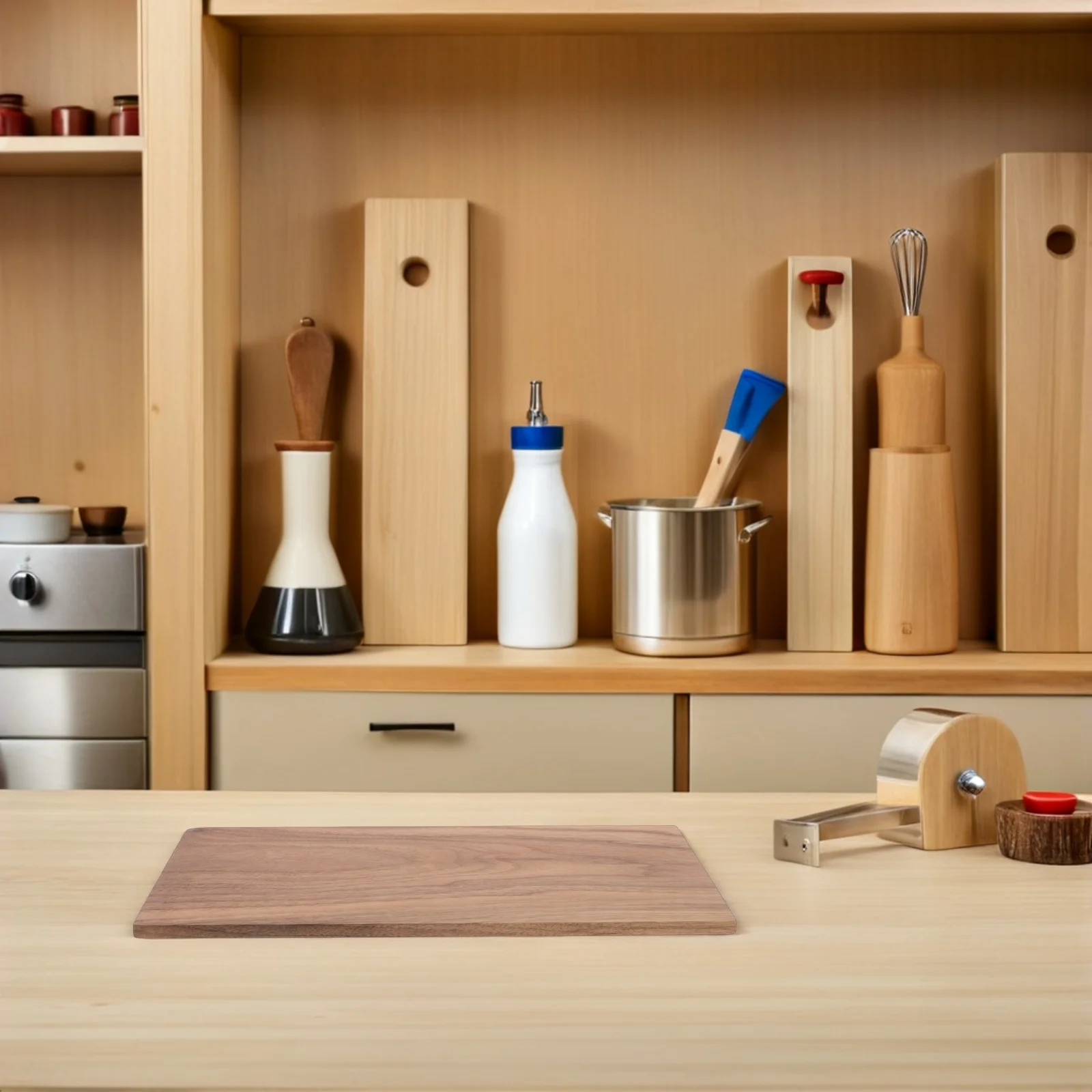 

Walnut Wood Block Thickened Solid Hardwood Plank Unfinished Natural Grain Wood Carving Block for DIY Whittling Crafts Beginners