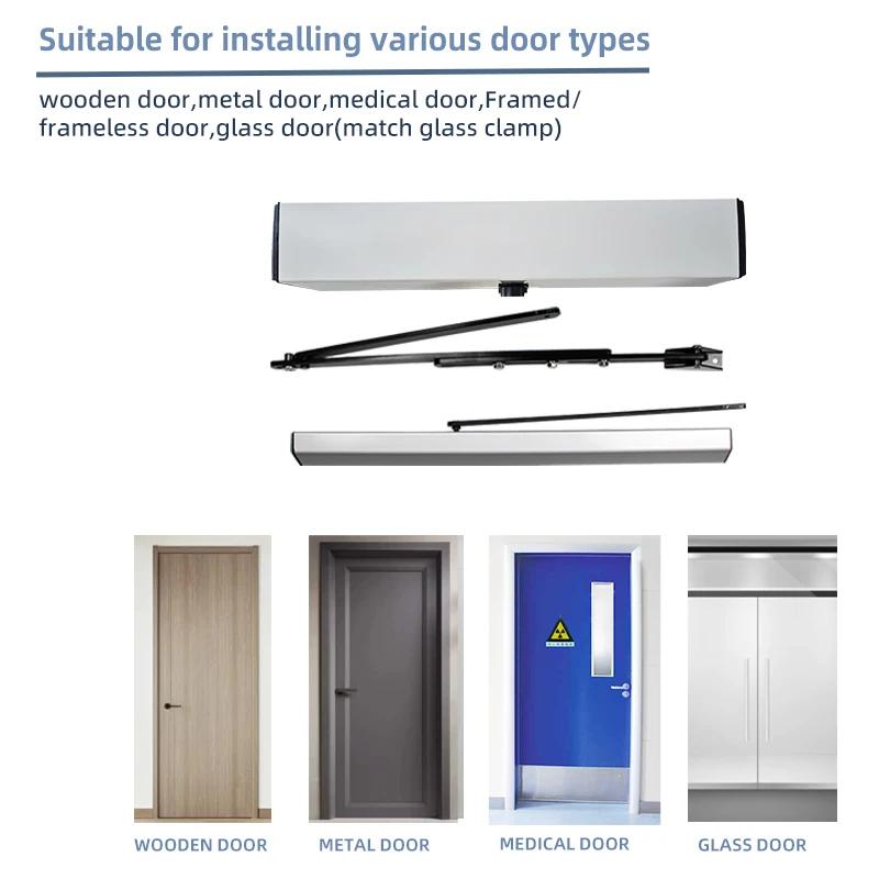 YSD-110 Small Automatic Swing Door Opener with Infrared Sensor for Villa Entry Motorized Anti-Pinch Design