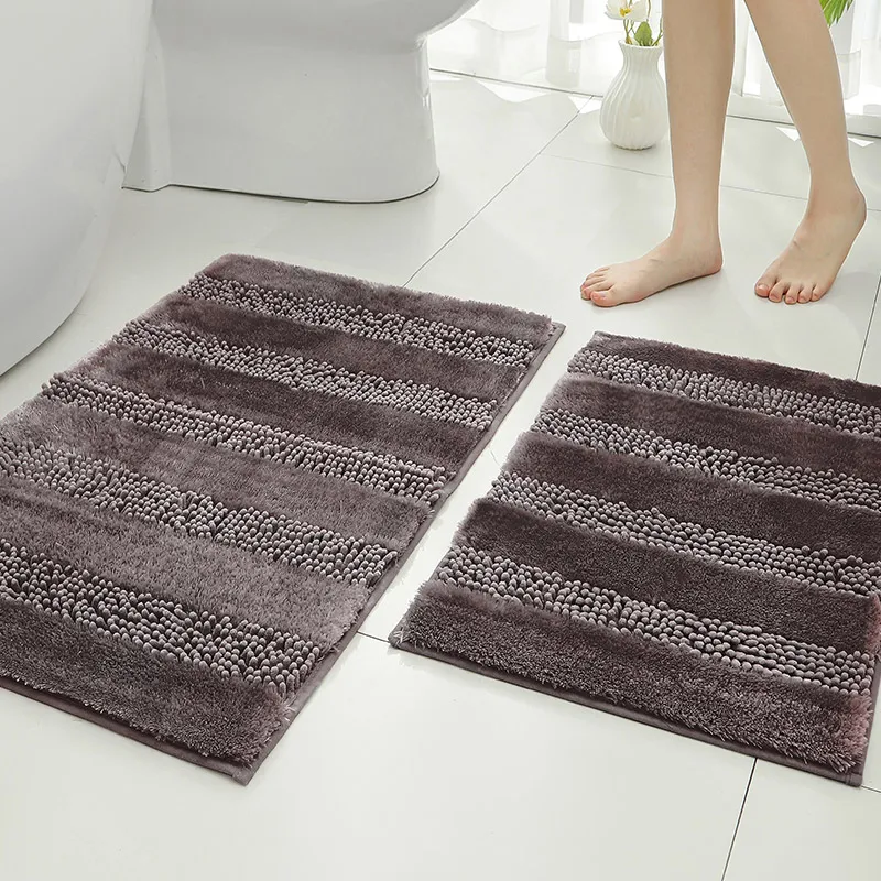

Впитывающий коврик для пола, нескользящий коврик для ванной, нескользящий коврик для ванной из шенилла, придверный коврик, украшение для дома