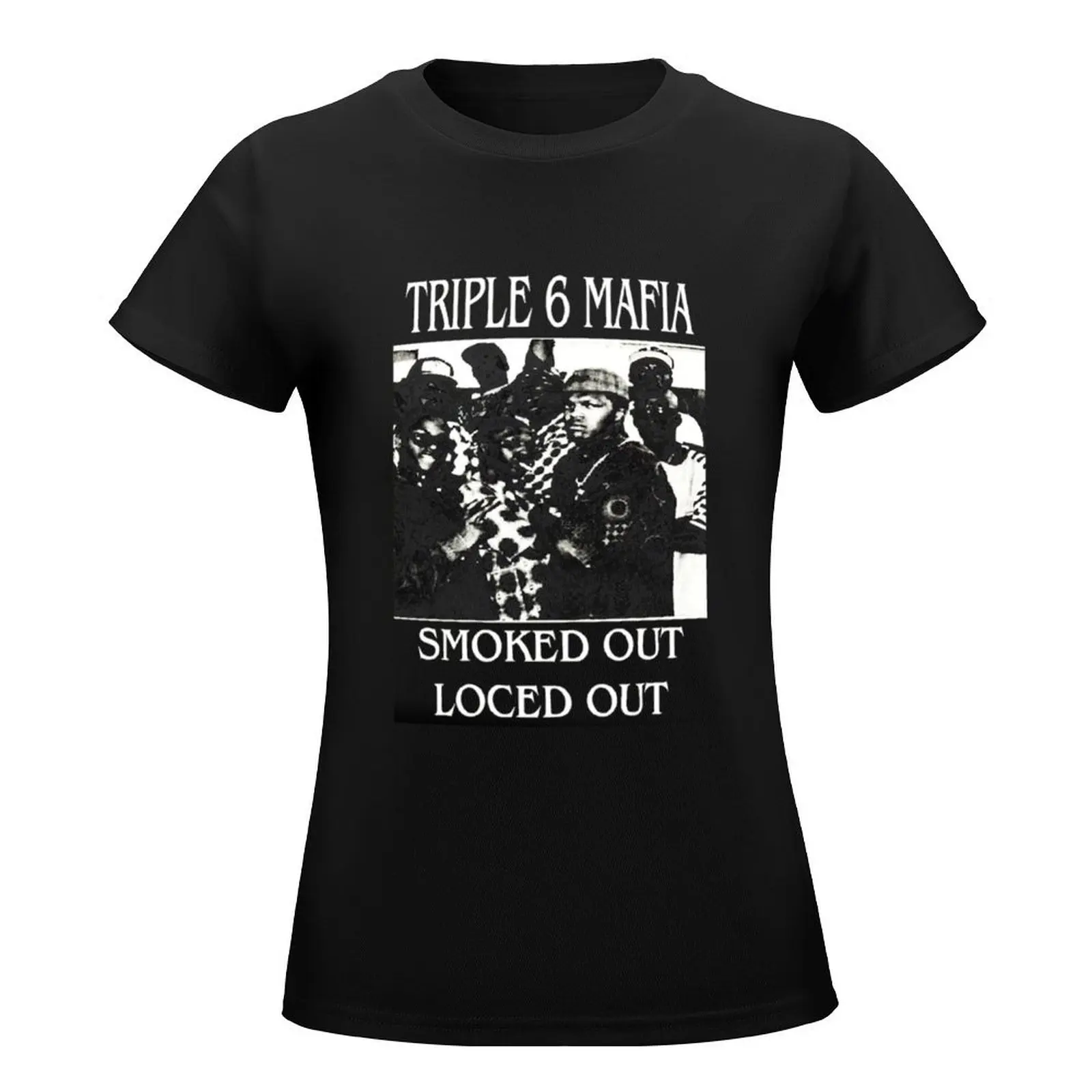 Three six mafia T-Shirt oversized Aesthetic clothing Blouse T-shirt Women