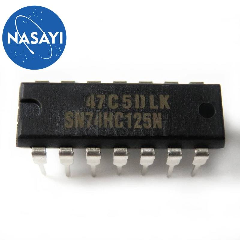 10pcs/lot New original SN74HC125N 74HC125 Quad buffer line driver IC  In Stock