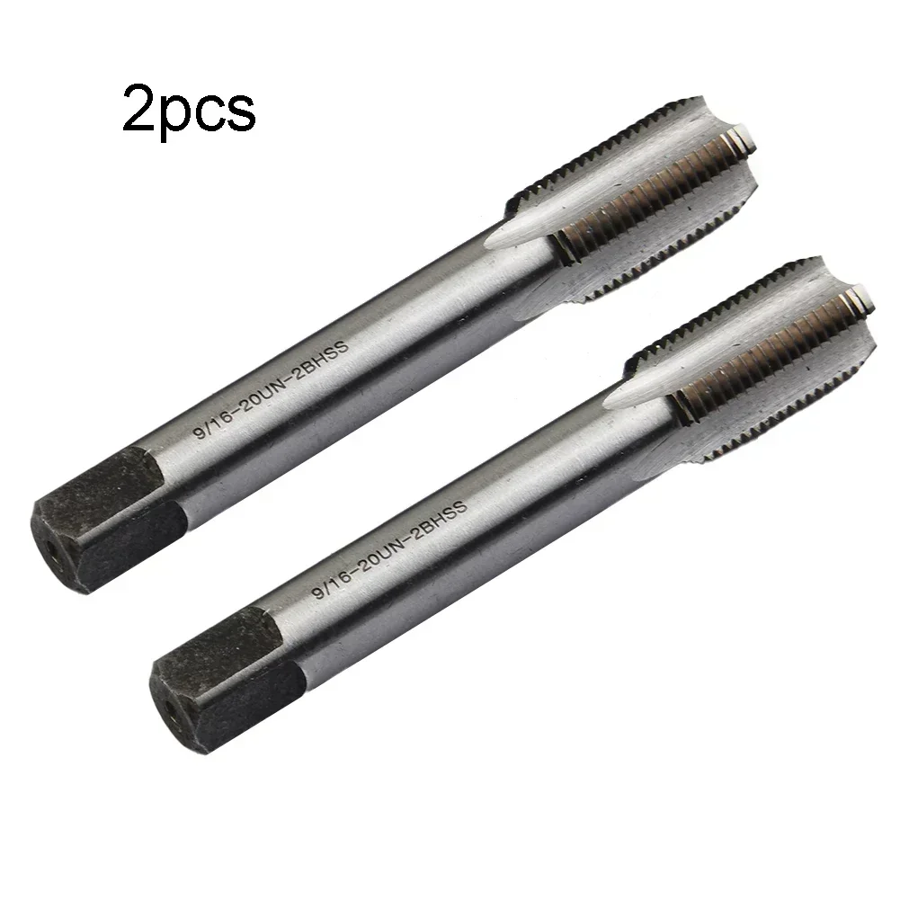 

2pcs HSS Right/Left Hand Thread Tap 9/16''-20 TPI 1/8" Carbide End Mills CNC Milling Drill Bits For Bike Crank Repair Tools