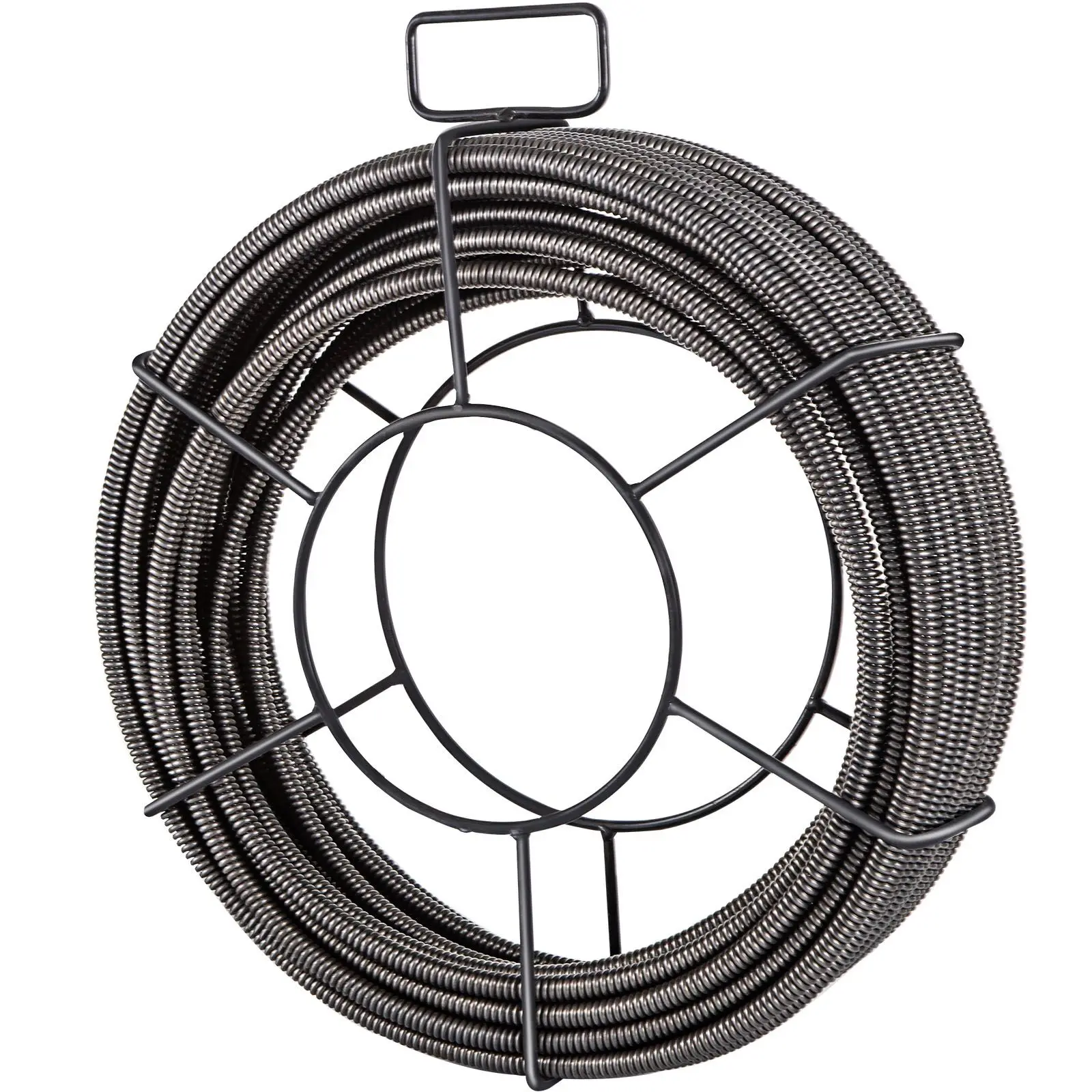 Drain Cleaning Cable 50 Feet x 1/2 Inch Solid Core Cable Sewer Cable Drain Auger Cable Cleaner Snake Clog Pipe Drain Cleaning Cable Sewer Drain Auger Snake Pipe