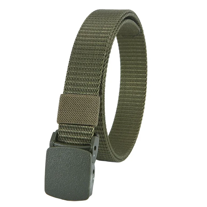 New Kids 2.5cm Width Belt Children Military Unisex Canvas Automatic Buckle Nylon Belt Outdoor Tactical Canvas 90cm image 3