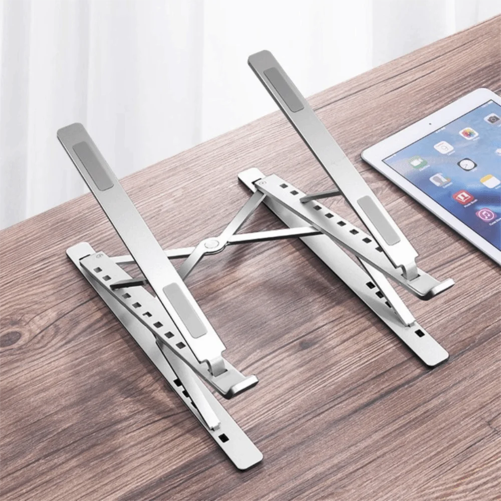 Durable Adjustable Laptop Stand Foldable Ventilation Portable Tablet Stand Double Layer Notebook Support Holder Computer Desk