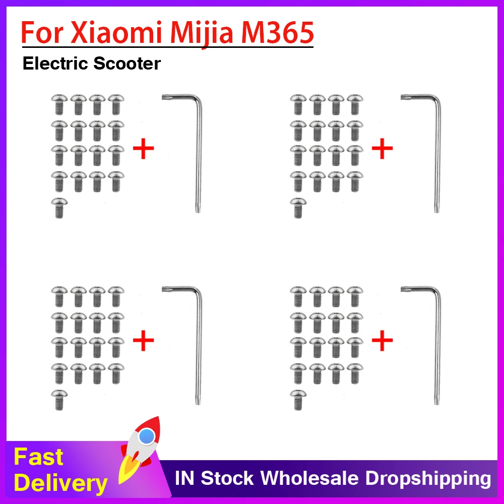 Bottom Battery Cover Screws Scooter Electric for Xiaomi M365 Accessories Stainless Steel Metal Screw With Installation Wrench