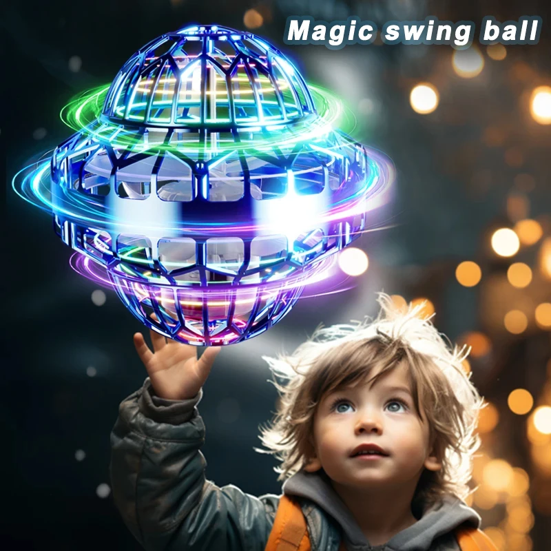 

Upgraded Flyball UFO With LED Flying Spinner Fidget Toys Boomerang Flyorb Magic Flying Ball Drone Orb Fly Nova Children Toy Gift
