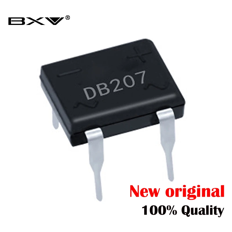 10pcs db207 dip b207 dip4 brücken gleich richter 1000v 2a neues original ic