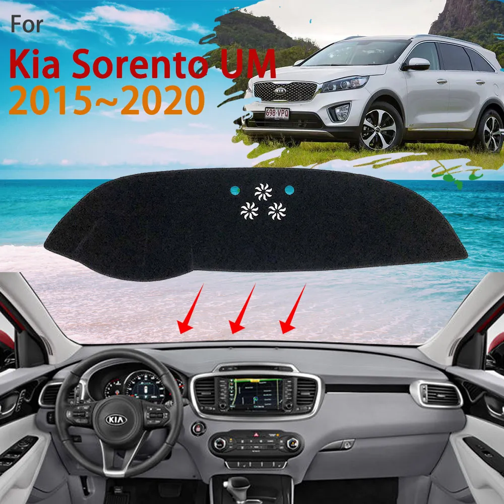 

Dashboard for KIA Sorento UM 2015 2016 2017 2018 2019 2020 Dast Mat Rug Cover Protect Sunshade Carpet Cushion Car Accessories