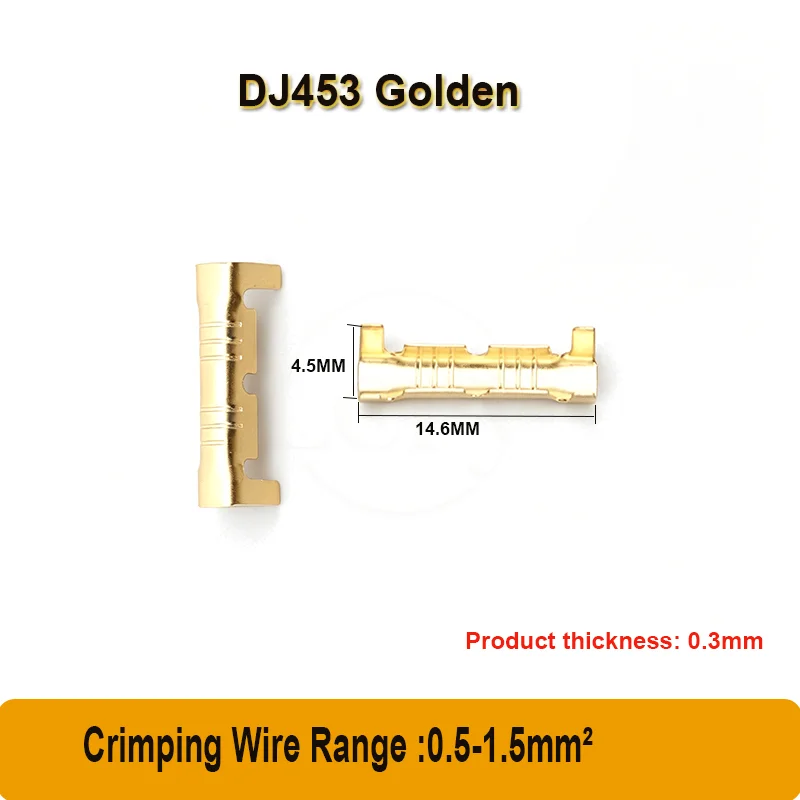 

100Pcs DJ454A/B/C Wiring Terminal Crimping U-Shaped Wire Nose Wire Docking With Solder Free Opening C-Shaped Crimping Buckle 453