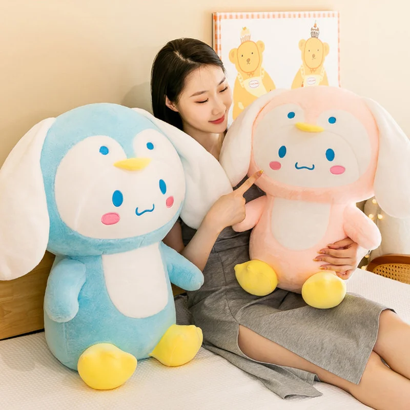 

Sanrio Cinnamoroll Косплей пингвин плюшевые игрушки кавайная большая подушка мультфильм мягкая плюшевая кукла Декор Детский Сюрприз Рождественский подарок