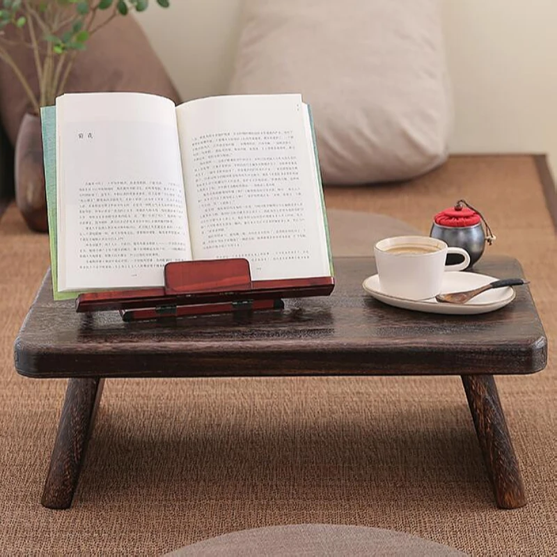 Asian Antique Furniture Japanese Floor Tea Table Rectangle Living Room Wooden Center Laptop Coffee Tatami Low End Table Wood