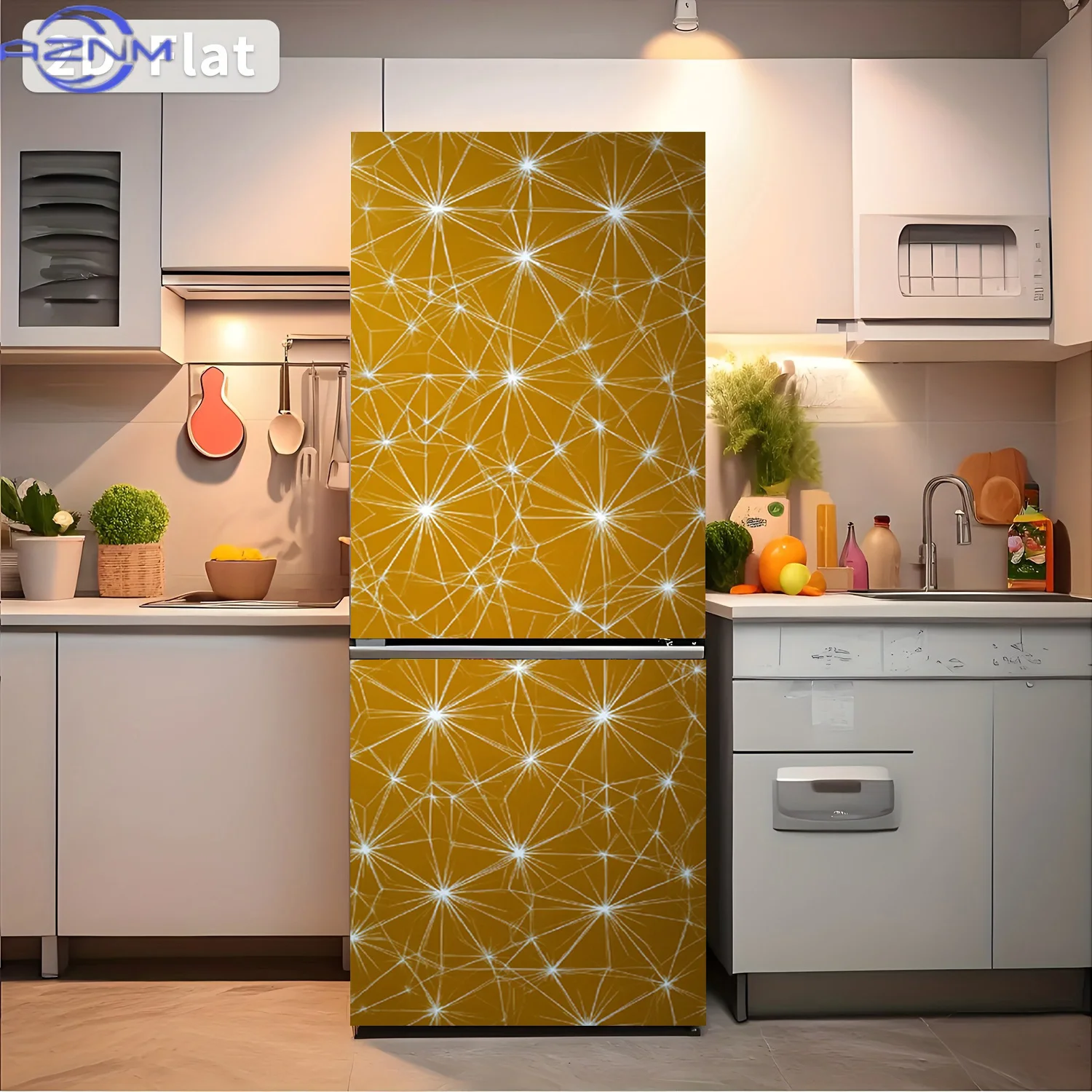 2D Flat Printing 1pc Refrigerator Sticker  