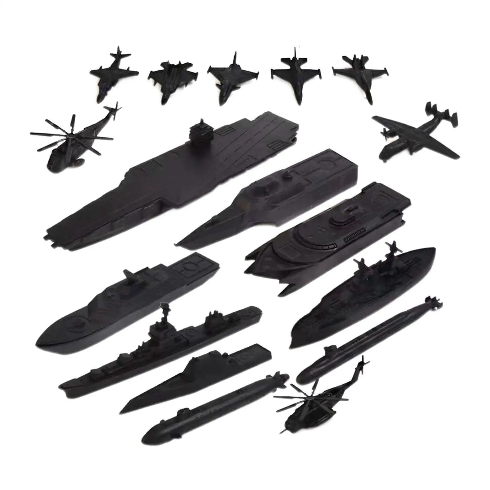17Pcs Naval Ship Building Blocks Model Toy Adult