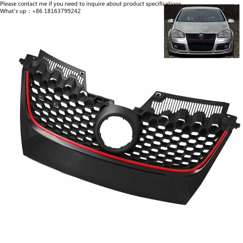 

Bumper Grille for VW Golf 5 MK5 V GTI 2006-2009 Vehicle Fittings Rust-proof Front Bumper Grille Replacement Air Intake Grille